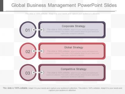 Unique global business management powerpoint slides