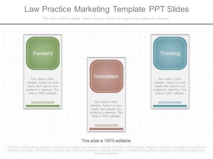 Unique law practice marketing template ppt slides
