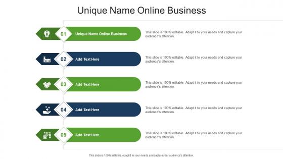 Unique Name Online Business In Powerpoint And Google Slides Cpb