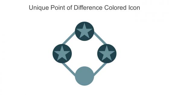 Unique Point Of Difference Colored Icon In Powerpoint Pptx Png And Editable Eps Format