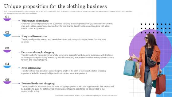 Unique Proposition For The Clothing Business BP SS