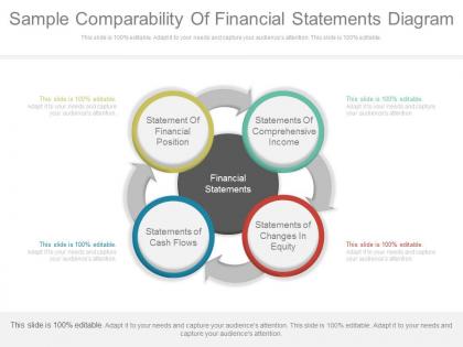Unique sample comparability of financial statements diagram
