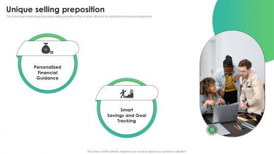 Unique Selling Preposition Finance Planning Company Fundraising Pitch Deck