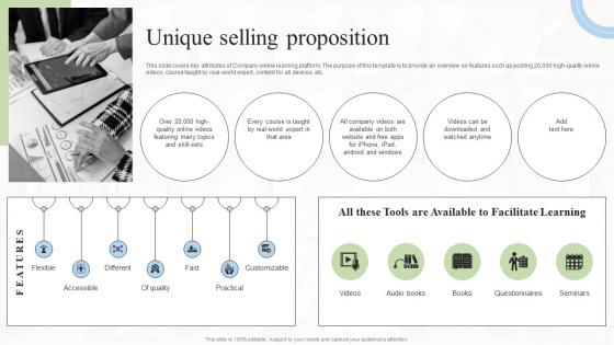 Unique Selling Proposition FLOQQ Investor Funding Elevator Pitch Deck