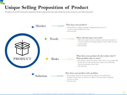 Unique selling proposition of product stand apart ppt powerpoint presentation inspiration files