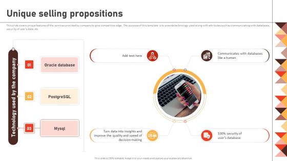 Unique Selling Propositions Friendly Data Investor Funding Elevator Pitch Deck