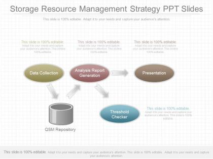 Unique storage resource management strategy ppt slides