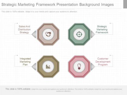 Unique strategic marketing framework presentation background images