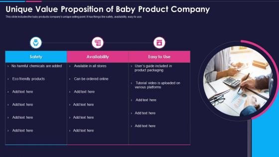 Unique Value Proposition Of Baby Product Company