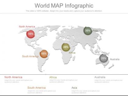 Unique world map infographic