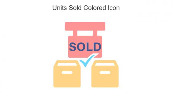Units Sold Colored Icon In Powerpoint Pptx Png And Editable Eps Format