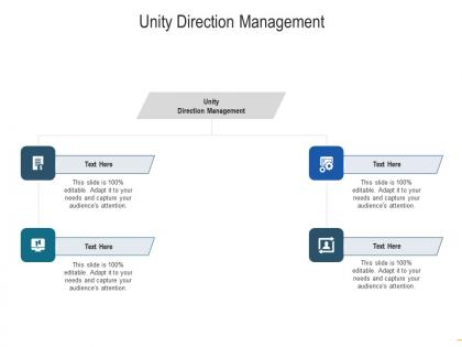 Unity direction management ppt powerpoint presentation ideas background images cpb