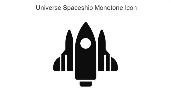 Universe Spaceship Monotone Icon In Powerpoint Pptx Png And Editable Eps Format