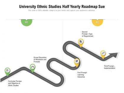 University ethnic studies half yearly roadmap sue