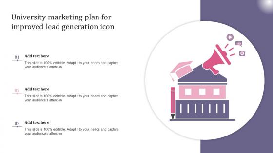 University Marketing Plan For Improved Lead Generation Icon
