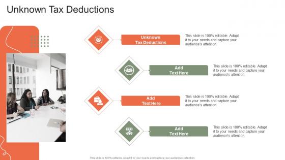 Unknown Tax Deductions In Powerpoint And Google Slides Cpb