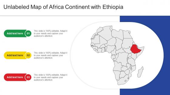 Unlabeled Map Of Africa Continent With Ethiopia