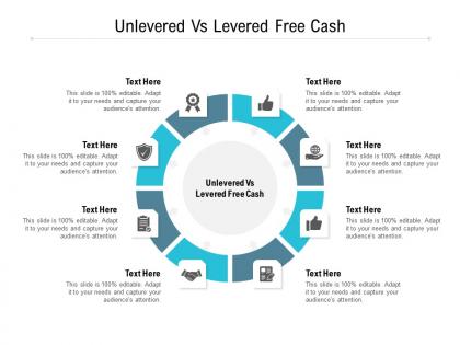 Unlevered vs levered free cash ppt powerpoint presentation file visual aids cpb