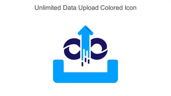 Unlimited Data Upload Colored Icon In Powerpoint Pptx Png And Editable Eps Format