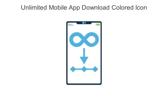 Unlimited Mobile App Download Colored Icon In Powerpoint Pptx Png And Editable Eps Format