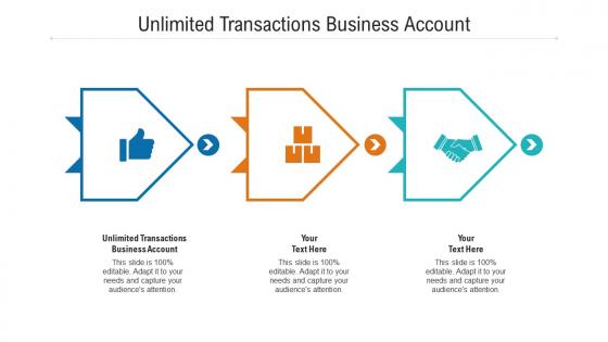 Unlimited transactions business account ppt powerpoint presentation show gridlines cpb