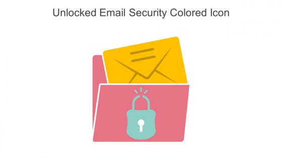 Unlocked Email Security Colored Icon In Powerpoint Pptx Png And Editable Eps Format