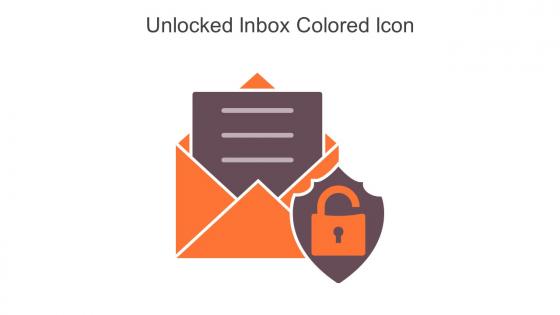 Unlocked Inbox Colored Icon In Powerpoint Pptx Png And Editable Eps Format