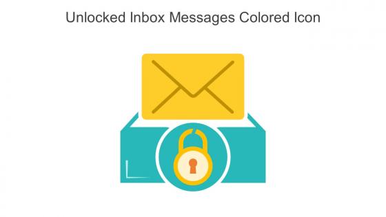 Unlocked Inbox Messages Colored Icon In Powerpoint Pptx Png And Editable Eps Format
