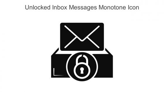 Unlocked Inbox Messages Monotone Icon In Powerpoint Pptx Png And Editable Eps Format