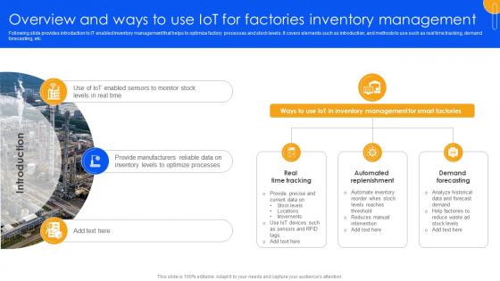 Unlocking Power Of IoT Solutions Overview And Ways To Use IoT For Factories Inventory IoT SS