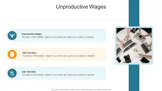 Unproductive Wages In Powerpoint And Google Slides Cpb