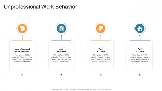 Unprofessional Work Behavior In Powerpoint And Google Slides Cpb