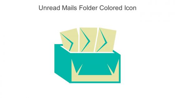 Unread Mails Folder Colored Icon In Powerpoint Pptx Png And Editable Eps Format
