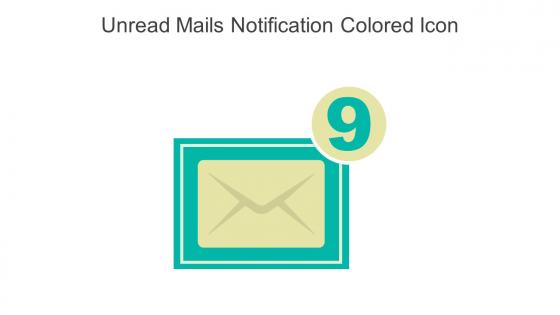 Unread Mails Notification Colored Icon In Powerpoint Pptx Png And Editable Eps Format