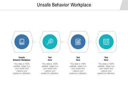 Unsafe behavior workplace ppt powerpoint presentation infographic template show cpb