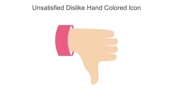Unsatisfied Dislike Hand Colored Icon In Powerpoint Pptx Png And Editable Eps Format