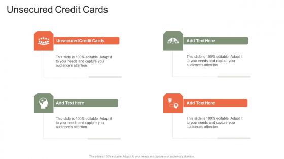 Unsecured Credit Cards In Powerpoint And Google Slides Cpb