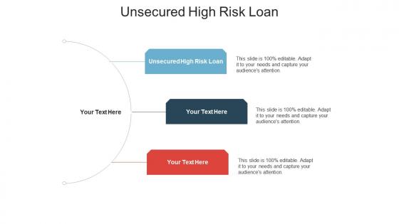 Unsecured high risk loan ppt powerpoint presentation layouts graphics cpb