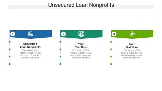 Unsecured loan nonprofits ppt powerpoint presentation professional graphic tips cpb