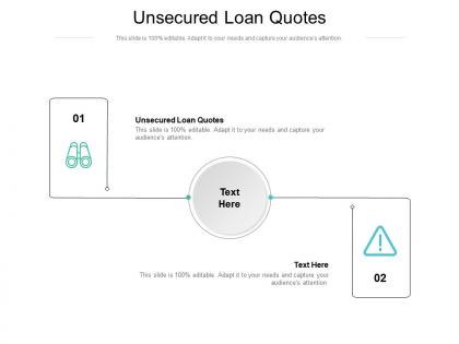 Unsecured loan quotes ppt powerpoint presentation show gallery cpb
