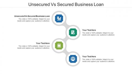 Unsecured vs secured business loan ppt powerpoint presentation summary themes cpb
