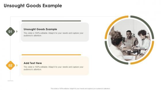 Unsought Goods Example In Powerpoint And Google Slides Cpb