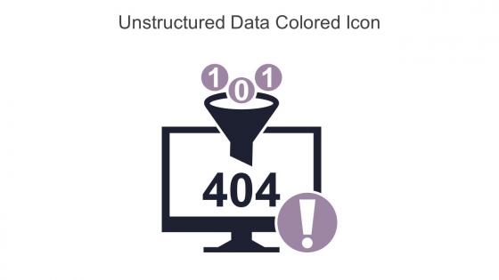 Unstructured Data Colored Icon In Powerpoint Pptx Png And Editable Eps Format