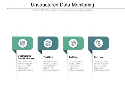 Unstructured data monitoring ppt presentation infographics background images cpb