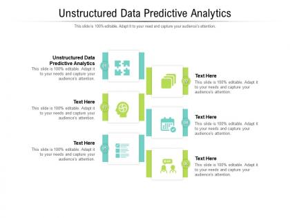 Unstructured data predictive analytics ppt powerpoint presentation model display cpb