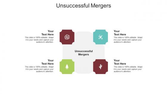 Unsuccessful mergers ppt powerpoint presentation slides download cpb