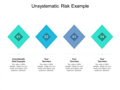 Unsystematic risk example ppt powerpoint presentation slides summary cpb