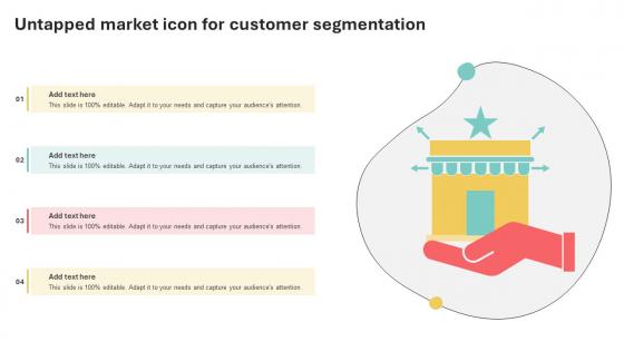 Untapped Market Icon For Customer Segmentation