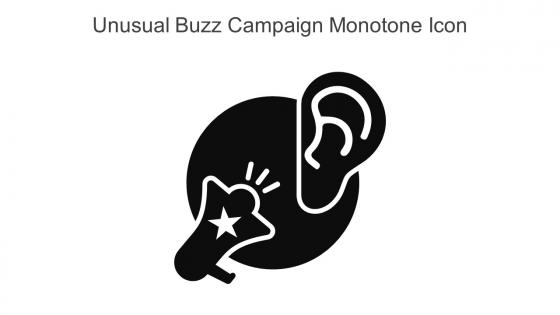 Unusual Buzz Campaign Monotone Icon In Powerpoint Pptx Png And Editable Eps Format