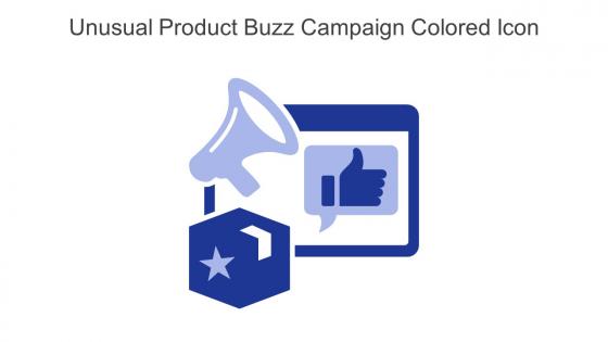 Unusual Product Buzz Campaign Colored Icon In Powerpoint Pptx Png And Editable Eps Format